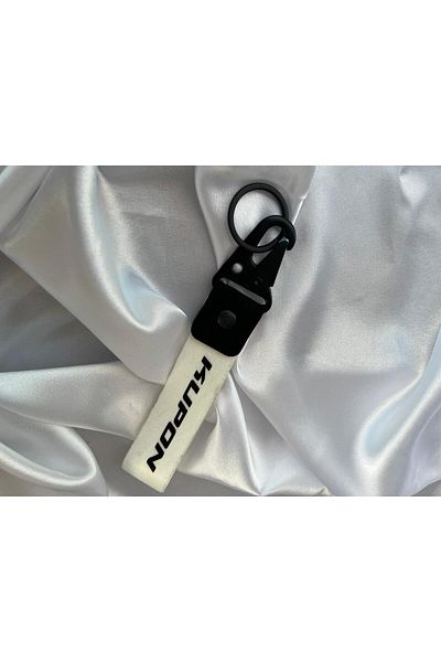 CEBECİOTO 15 cm Coupon White Cloth Keychain ​​Quality Auto -Moto Accessories Double Sided Printing