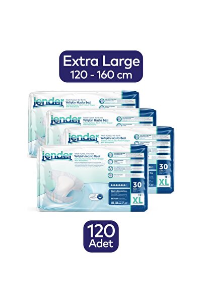 JENDER Bel Bantlı Hasta Bezi X-Large 30'Lu 4 Paket