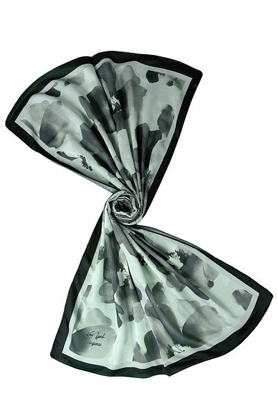 mim eşarp Vav Silk Soft Cotton Shawl 75X190 cm - Floral Pattern