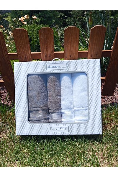 Özdilek Özdilek 4 Piece Colourist Best Set (Turkish Bath Set) 100% Cotton