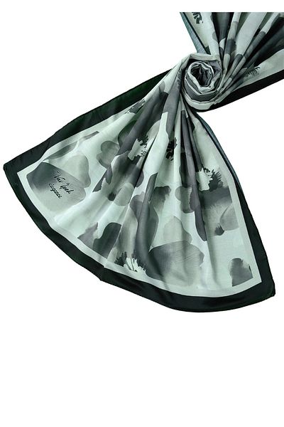 mim eşarp Vav Silk Soft Cotton Shawl 75X190 cm - Floral Pattern