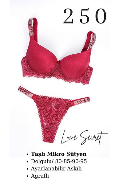 Star Set micro sutien din 3 piese pentru femei Murays