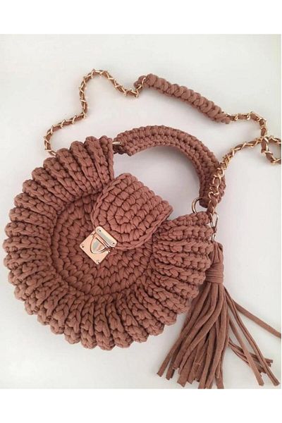 TUHAM AKSESUAR Beyzing Handwork Knitting Bag