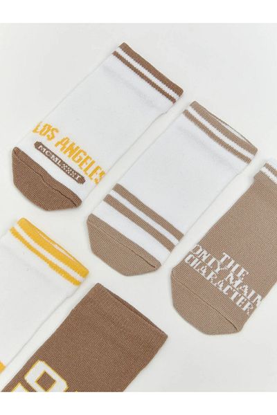 LC Waikiki Lcw Kids Mixed Los Angeles Patterned Boy's Booties Socks 5-Piece