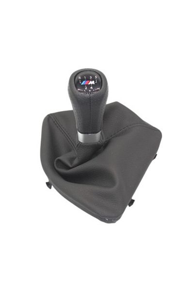 Xenon Bright Maneta schimbător de viteze cu logo M pentru BMW Seria 1 E81, E82, E87, E88, manuală cu 5 trepte