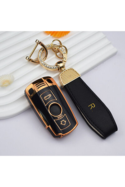 OEM Husă de protecție premium pentru cheia auto compatibilă cu BMW E60 E61 E70 E81 E87 E90 E91 E92 X1 X5 X3