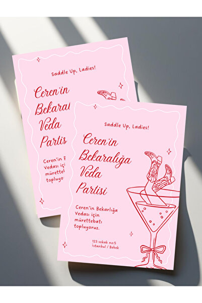 Siorina Events Bride To Be Davetiye, Parti Davetiye, Bekarlığa Veda Özel Gün ...