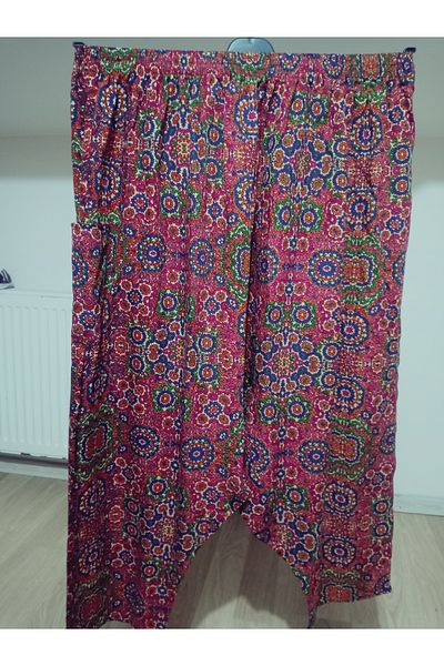hoaryage Viscose Press Fabric Floral Patterned Shalwar with Pockets 100% Cotton 38 Size up to 100 kg