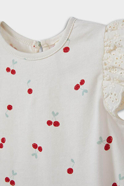 DeFacto Ekru Kız Bebek Alt-Üst Takım E8363A5/ER105