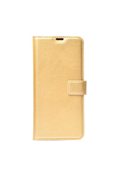 Tılsım Tekno Gold Samsung Galaxy A2 Core Kaliteli Suni Deri Cüzdan Kılıf Kapaklı Kartlık Standlı