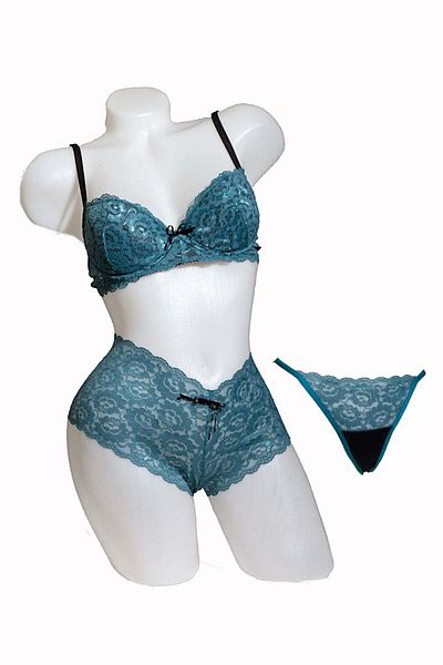 BLD by Exclusive Set dantela, sutien, boxer, tanga, DAIANA, BLD by Exclusive