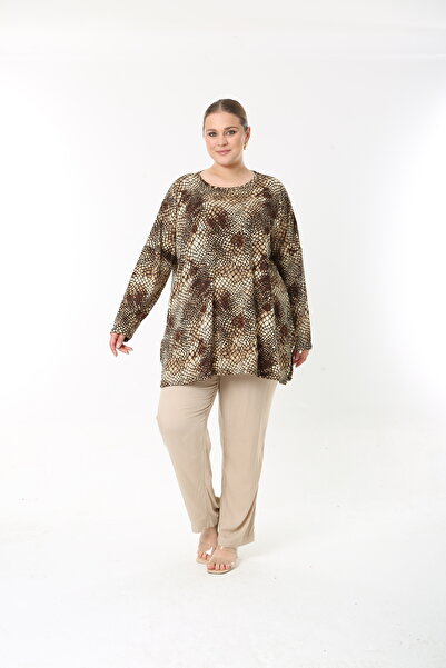 XL Modam Women's Summer Long Sleeve Plus Size Tunic