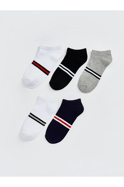 LC Waikiki Lcw kids mixed striped boy's booties socks 5-pack