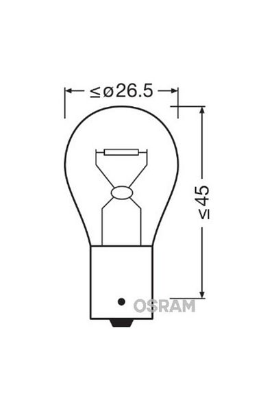 Osram Set de 2 becuri auto PY21W, 12V, 21W, OSRAM Ultra Life