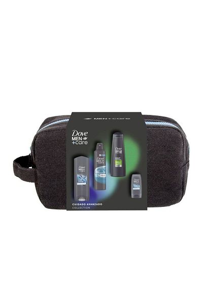 Dove CASETA MEN CLEAN 4PCS(GEL DUS 400ML+GEL DUS 55ML+SAMPON 250ML+SPRAY 150ML)
