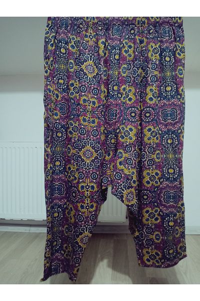 hoaryage Viscose Press Fabric Floral Patterned Shalwar with Pockets 100% Cotton 38 Size up to 100 kg