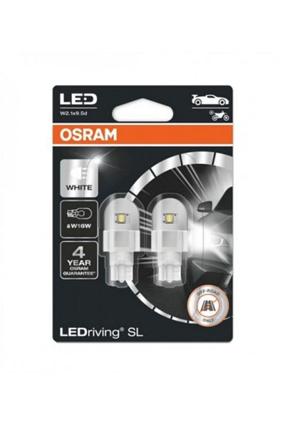 Osram Set de 2 becuri LED W16W 12v Alb Rece (Alb) Ledriving Premium Bli Osram Alb