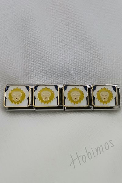 Hobimos 1 Piece Zodiac Steel Italian Bracelet Charm