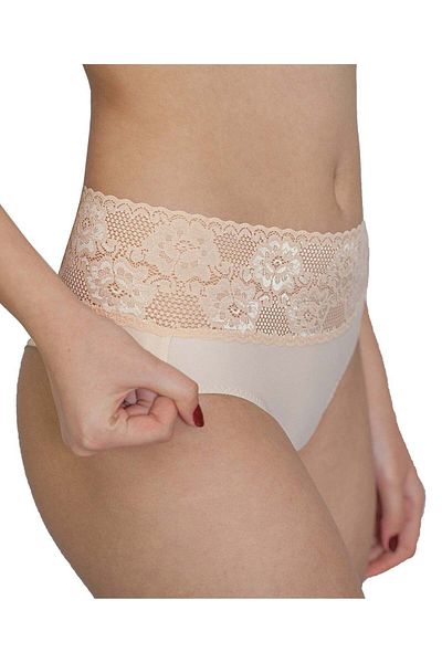 BLD by Exclusive SIMONA beige lace Brazilian panty, BLD by Exclusive