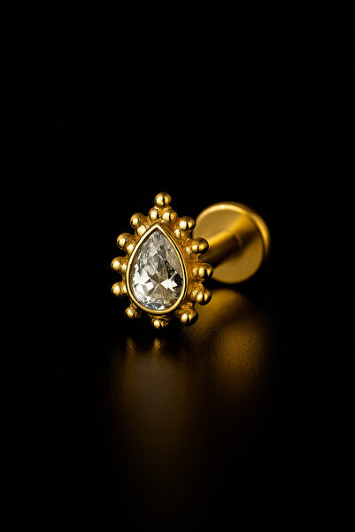 depozoom 316l Cerrahi Çelik Kıkırdak Tragus Ve Tüm Kulak Bölgesine Uygun Etni...