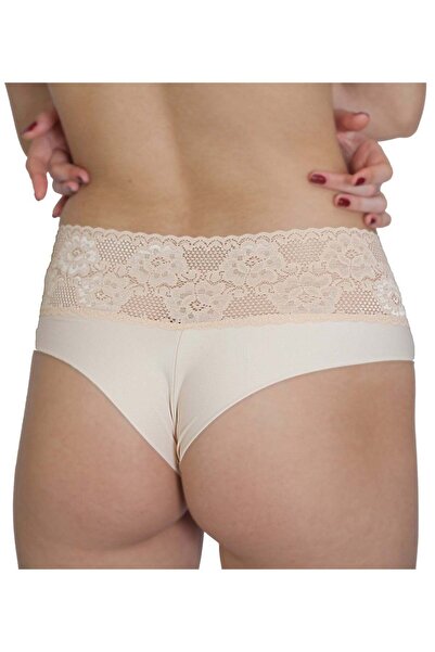 BLD by Exclusive SIMONA beige lace Brazilian panty, BLD by Exclusive
