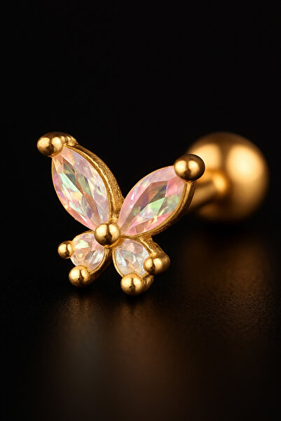 depozoom 316l Cerrahi Çelik Kıkırdak Tragus Ve Tüm Kulak Bölgesine Uygun Etni...