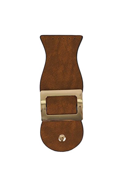 Ritzz حقيبة مغناطيسية بإبزيم مستطيل كبير - تان