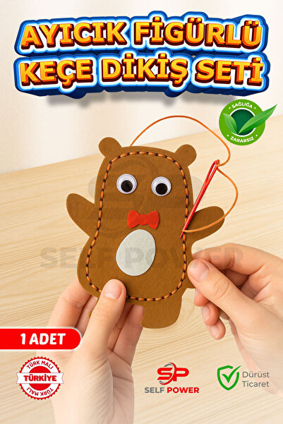 Self Power Çocuklar İçin Kendin Yap Keçe Dikiş El Sanatları 3 Yaş Ve Üzeri Ço...