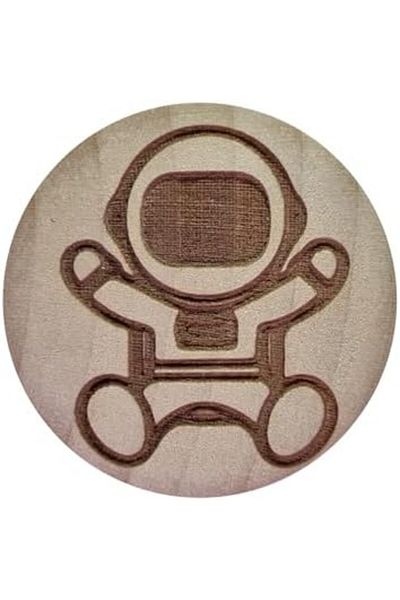 STOREMAX Ntwork Home Wooden Furniture Handle 3.8 cm Astronaut Patterned Drawer Handle Art 1087243
