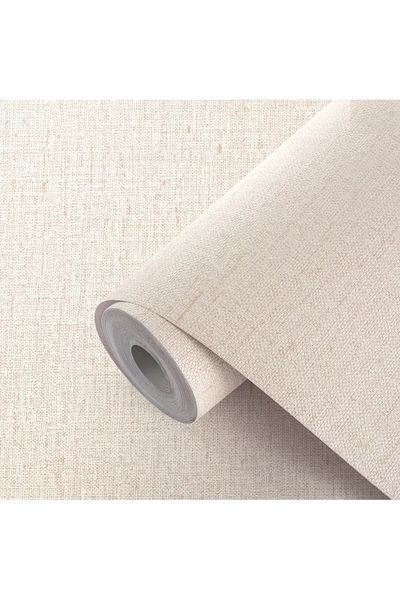 Generic 2Rolls Self-adhesive Light Linen Look Wallpaper,Decoration&Changing the Appearance of Walls,40cm*5m