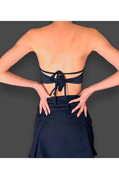 BUVİA BUVIA MultiWay Black – Bağlamalı Çok Yönlü Bikini Üstü