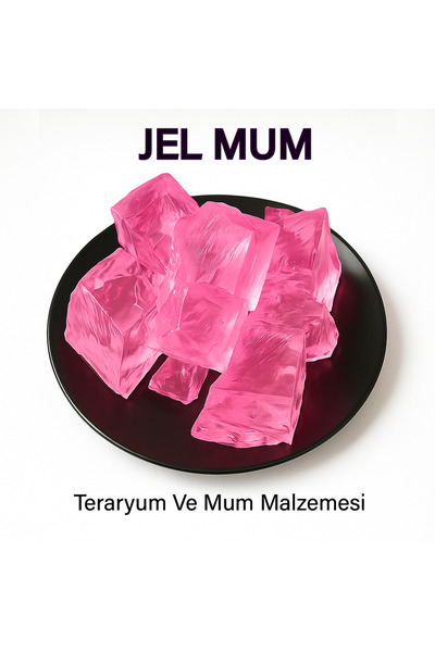 ByBastik - Mumbastik Pembe Jel Mum Parafini - Teraryum Jeli 150 gr Mum Ve Ter...