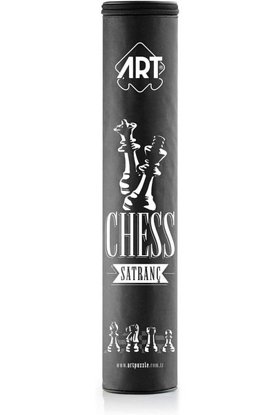 Art Puzzle Art Chess Set with Tournament Type Large Size Cloth Bag