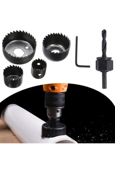 STOREMAX Jvnnastore 6 Piece Iron Wood Drywall Drilling Hole Opening Set 646268