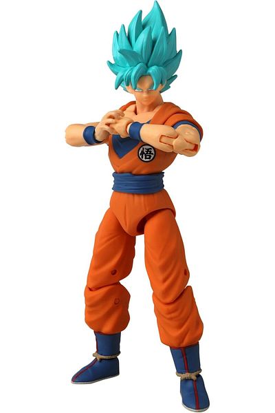 BANDAI 16 cm Dragon Ball Super Saiyan Blue Goku Poseable Figure