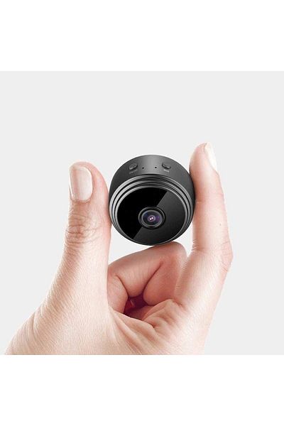 SIKS Mini Camera SIKS® Spy Device, Microphone, Black, Magnetic Attachment
