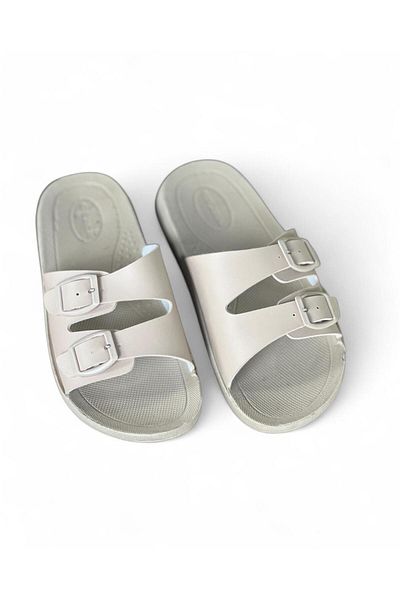 Minamoda Gzr Women's Double Buckle Slippers Adjustable Soft Sole Women's Slippers