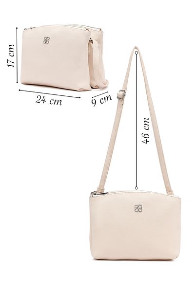 Derimod Women's Cream Classic Crossbody Bag 25Sbd2021Ft
