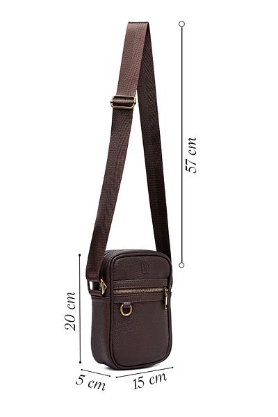 Derimod Men's Brown Messenger Bag 25Sbd3007Ft