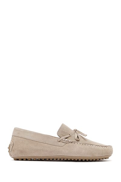 Derimod Men's Beige Suede Leather Loafer 25Sfd633110