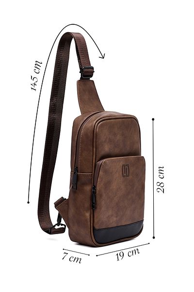 Derimod Men's Brown Crossbody Bag 25Sbd3004V3