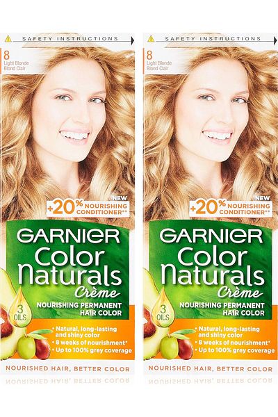 Garnier صبغة شعر كولور ناتشورالز 8 أشقر فاتح