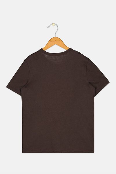 GAP Kids Boy Crew Neck Short Sleeves Graphic Print T-Shirt, Brown