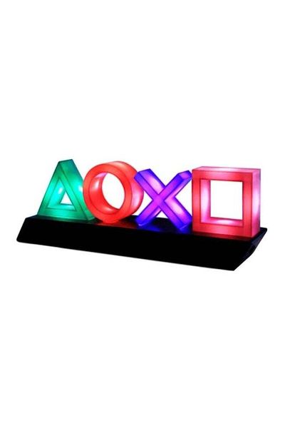 Paladone PlayStation Icons Light for PS4 PS5, 3 Light Modes - Music Reactive Game Room Lighting