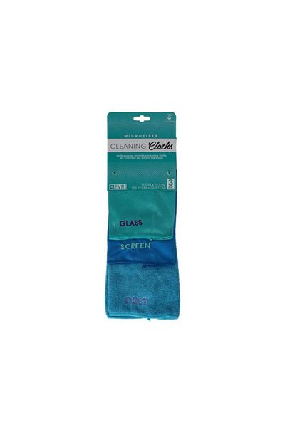 Generic EvriHolder 3-Piece Microfiber Cleaning Cloth Multicolor