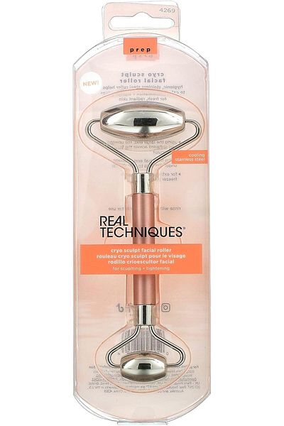 Real Techniques Real Techniques Cryo Sculpt Facial Roller, Face Massage Roller, For Puffy Eyes And Under Eye Roller