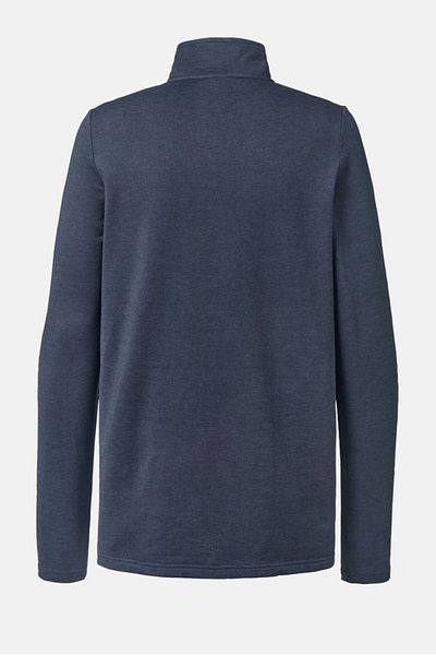 Tchibo Men Mock Neck Long Sleeve Half Zip Sweatshirt, Navy