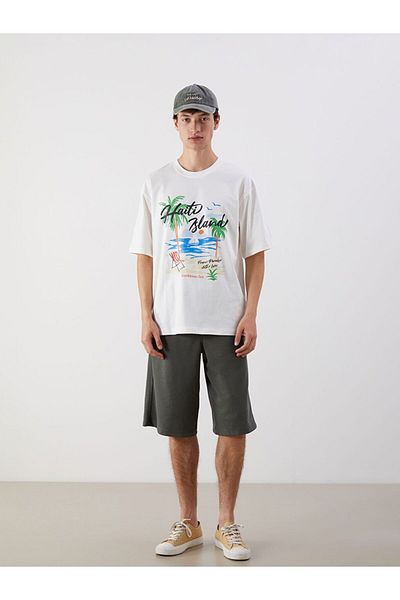 LC Waikiki Xside Crew Neck Printed Combed Cotton Men's T-Shirt