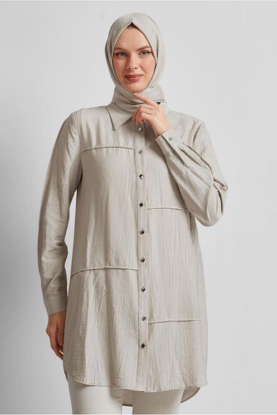 Alvina Shirt Collar Tunic 45676