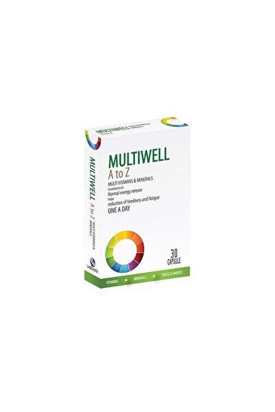 Wellbiotic ملتي ويل من الألف إلى الياء - 30 كبسولة من الفيتامينات والمعادن ال...